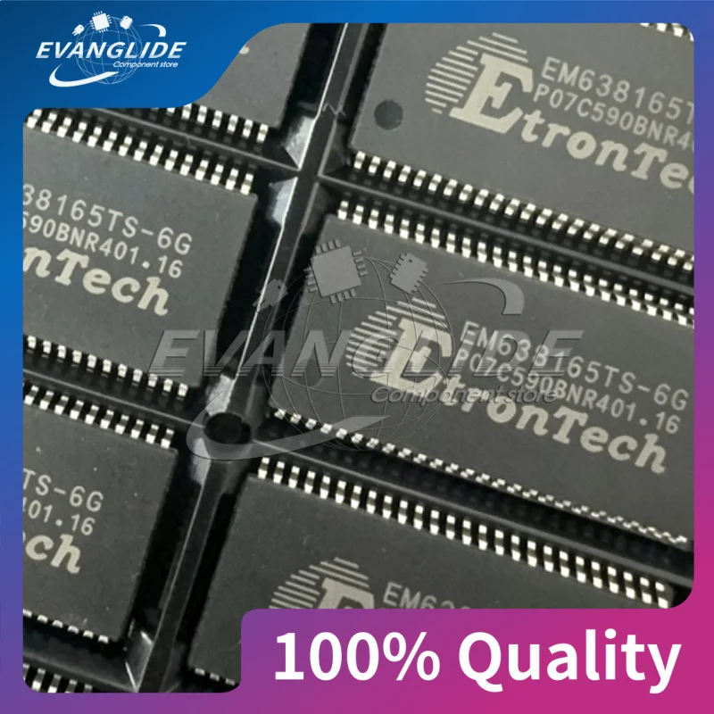 5 PCS/LOT EM638165TS-6G  ETRONTECH TSOP-54