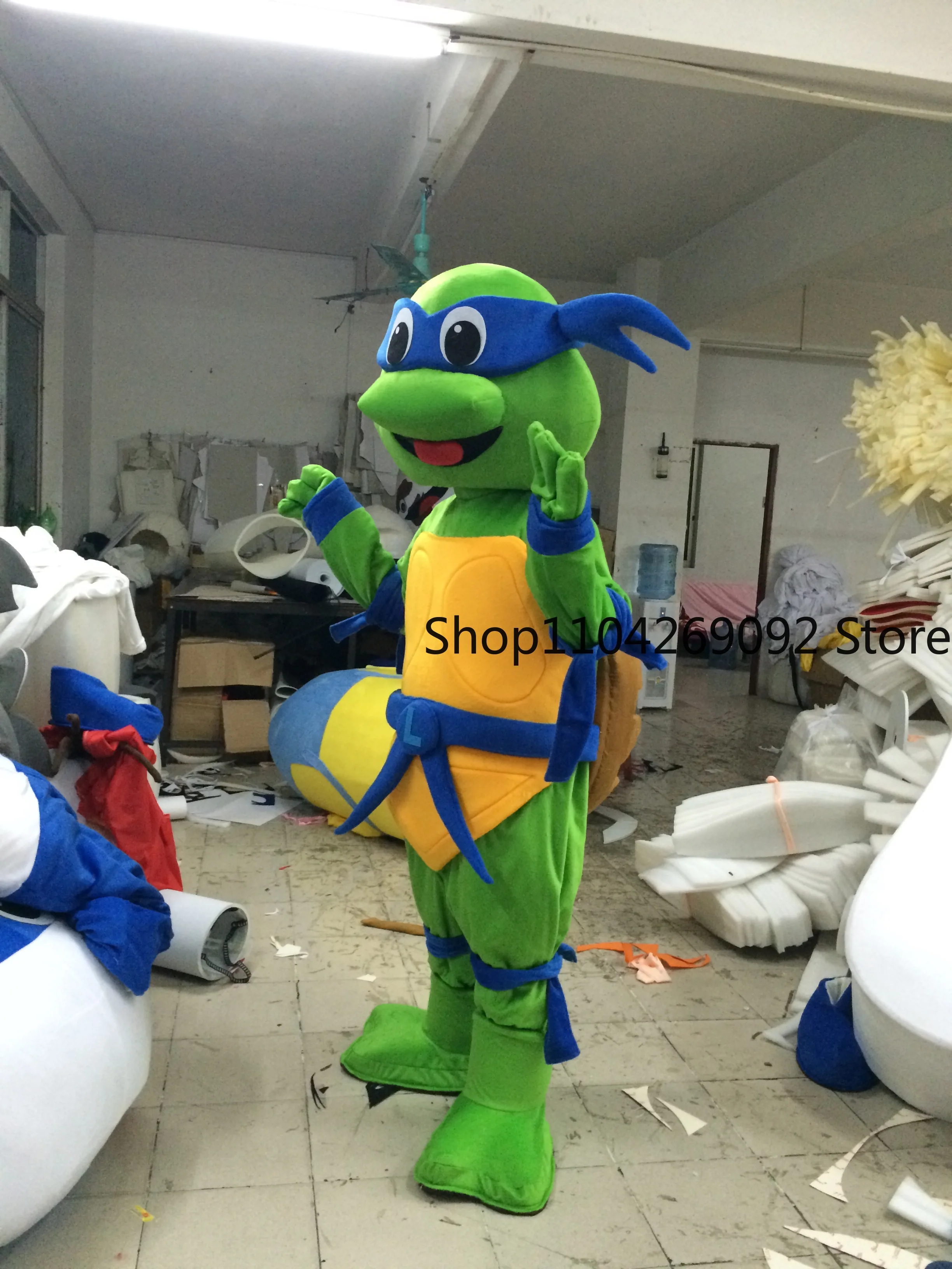 Green Turtle Mascot Costume Tortoise Cosplay Costume For Adults Brithday Fancy Dress Mask Party Halloween Character Carnival Pro