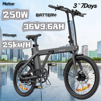 Electric Bicycle ENGWE P20 20 Inch Tire Adult Hydraulic Disc Brakes E-Bike 250W Motor 36v9.6AH Lithium Battery Electric Bike