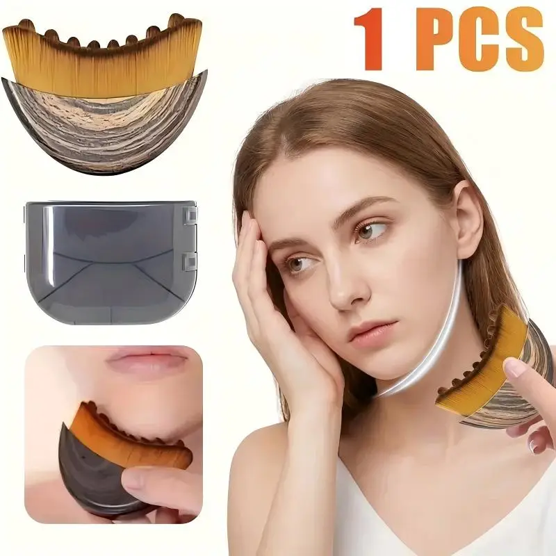 Lymphatic Drainage Face Brush Chin Jawline Sculpting Massager Double Chin Reducer Anti-Wrinkle Facial Slimming Shaper Tool