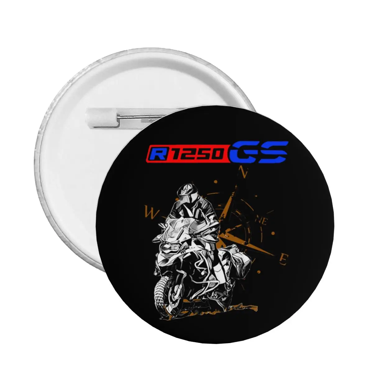 Custom Motorcycle R1200 GS Adventure Button Pin for Backpack Badges Brooch Pinback Gift