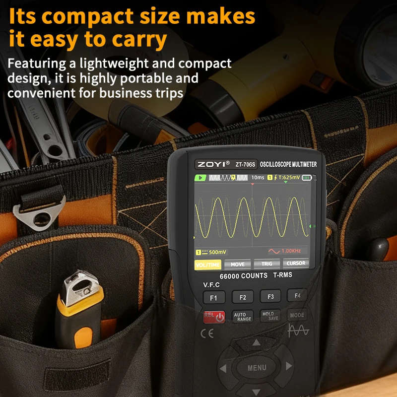 ZOYI ZT-706S 66000 Counts 50MHz Oscilloscope Multimeter 10MHz