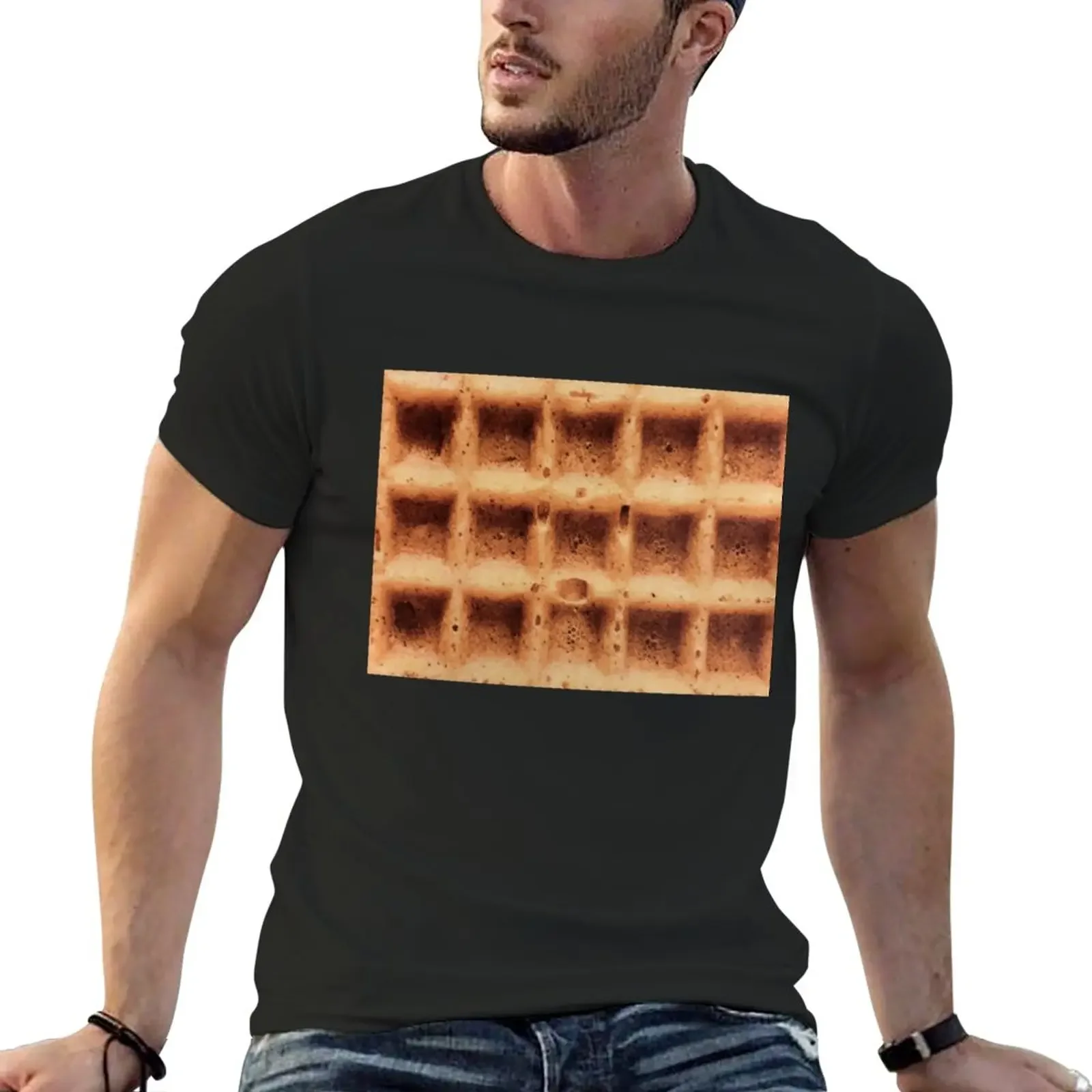 

Waffle Time! T-Shirt oversized quick-drying men clothing