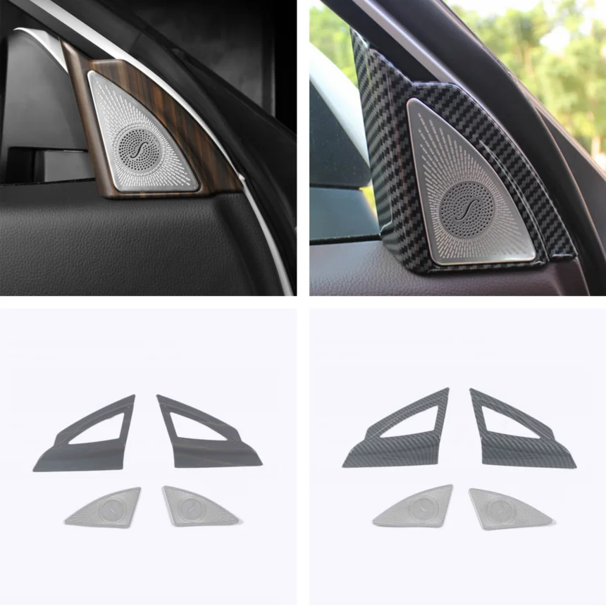 For Toyota Highlander XU70 2020 2021 2022 Car Styling Accessories Kluger A Column Frame Triangle Audio Speak Sound Cover Trims