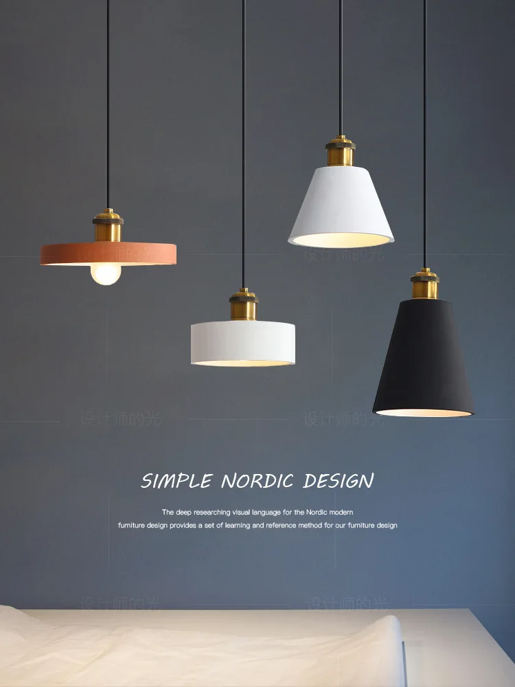 

Modern minimalist Nordic light luxury style bedside pendant light dining room minimalist bedroom pendant light