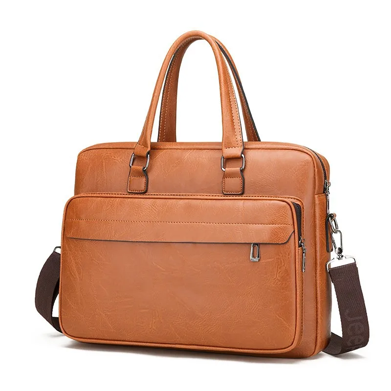 Foreign Trade Non-Standard Portable Large Bag Men's Bag Horizontal Men's Briefcase Blank Version Large Capacity Briefcase Men's