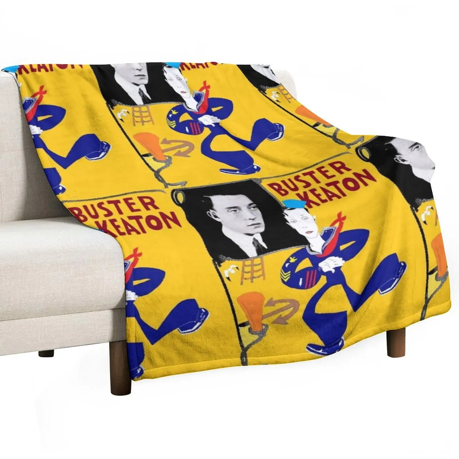 BUSTER KEATON The Navigator comic art Throw Blanket Sofa Quilt Summer Beddings Travel Bed Fashionable Baby Blankets