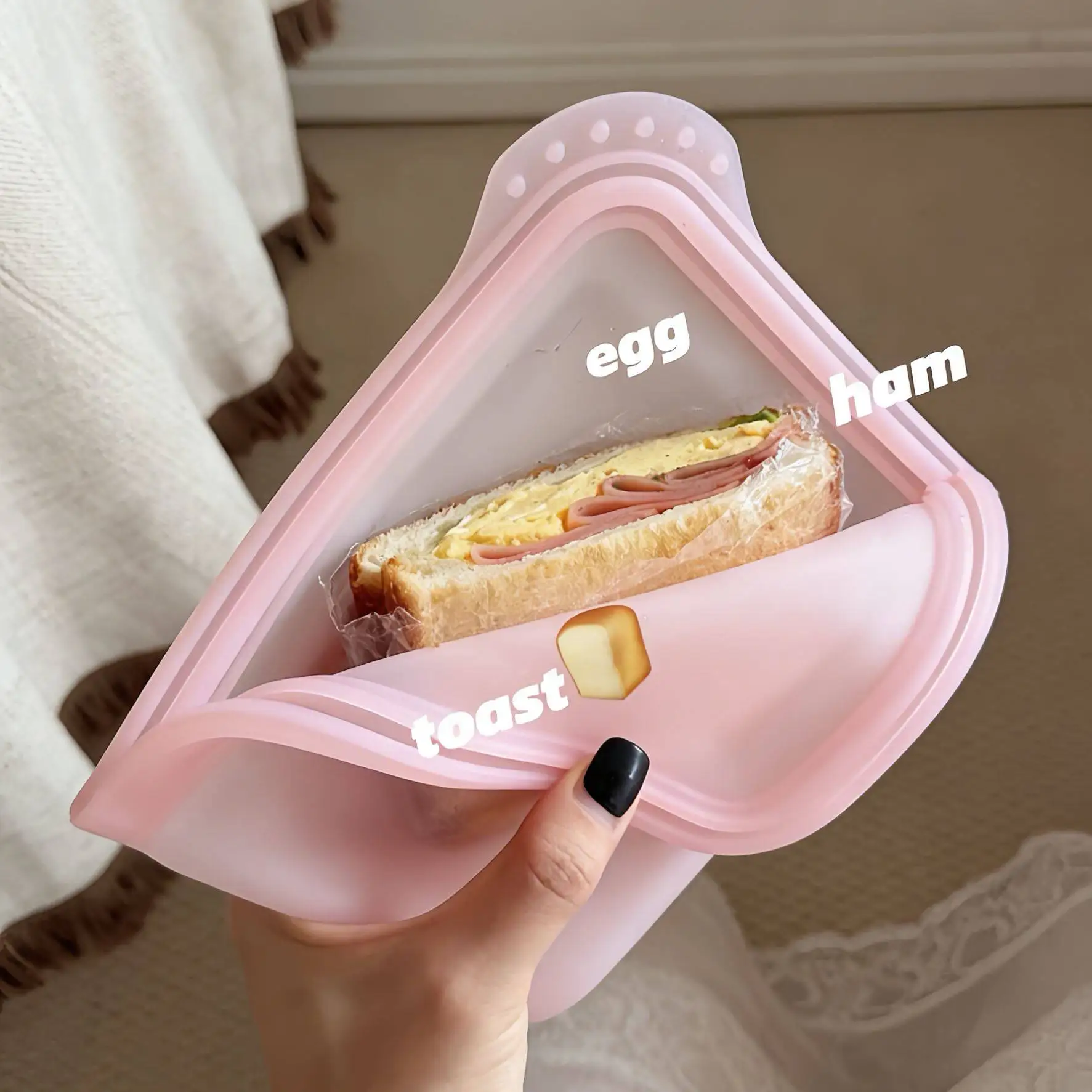 portable-silicone-sandwich-preservation-bag-microwaveable-food-grade-lunch-box-container-divided-compartment-takeout-container