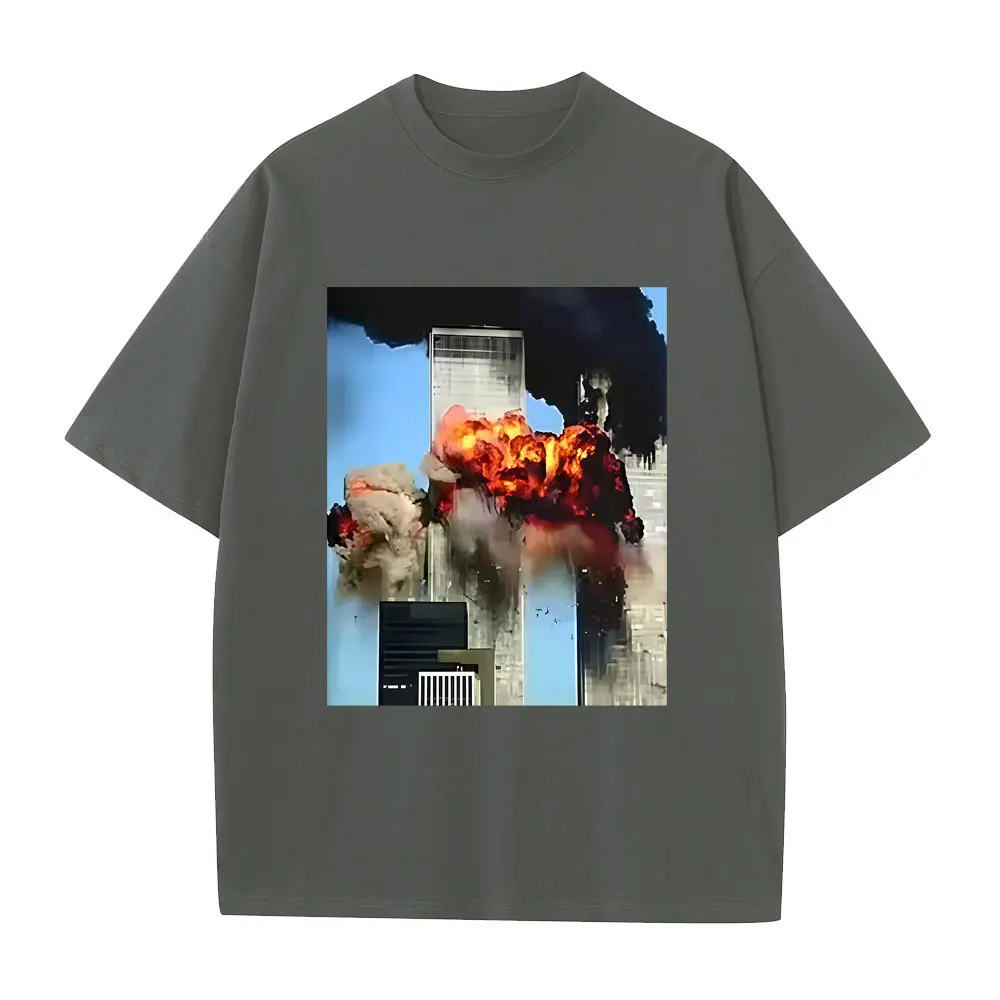 Never Forgetti T-Shirt 11 9 Funny September 11Th Casualty Memorial Herren Damen T-Shirt Unisex Lässige Baumwoll-Kurzarm-T-Shirts – Detail 3