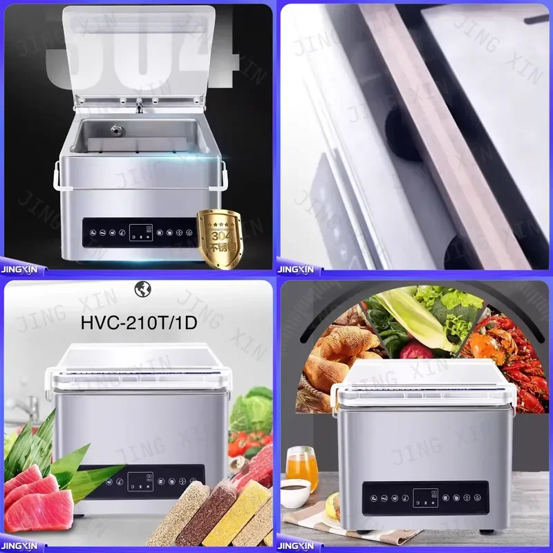 custom for HVC-210T 1D Chamber Vacuum Sealer Industrial Oil Pump Portioning Meal Prep Restaurant Catering Food Truck