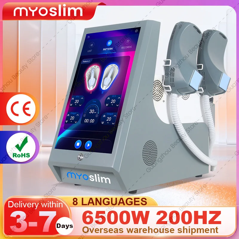 

Myoslim Sculpt Body 15 Tes 6500W EMS EMT/RF Portable Muscle Shaping and Weight Loss Body Sculpting Device