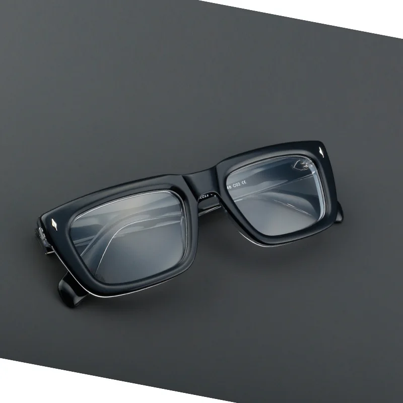 

's Thi Faionable Retro Board Glasses Frame 882222 Cross-Border Personalized Optics Eyewear ex round Frame Glasses
