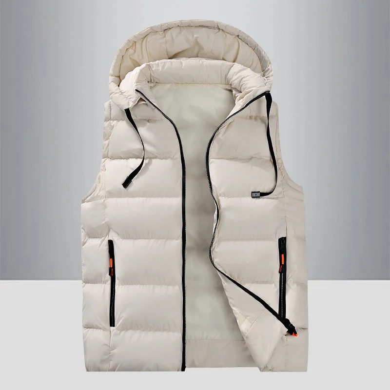 

New Autumn and Winter Men's Fashionable Casual Vest, Thick and Warm Sleeveless Jacket, Couple's Large Loose Zipper Vest,camisole