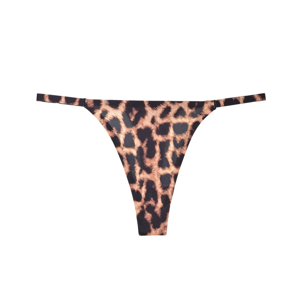 

Women Sexy Thong Leopard G-String Hight Cut Underwear Low Rise T Back Panties Super Mini Bikini Beach Swimwear Summer Pants