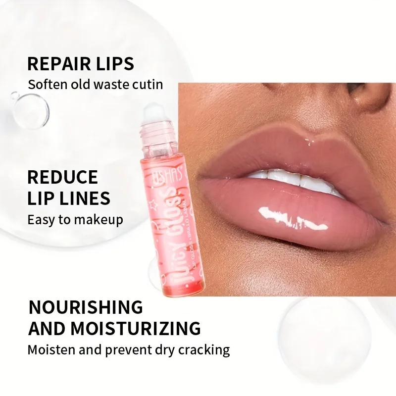 Aceite labial de fruta fresca, bálsamo labial de limón, maquillaje de imprimación, aceite labial transparente hidratante de larga duración, brillo de labios, cosméticos