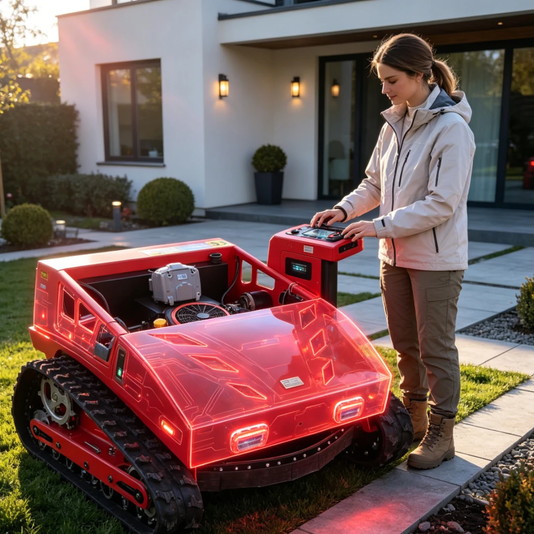 Customized lawn mower track type all terrain operation golf course garden lawn beauty online customer service