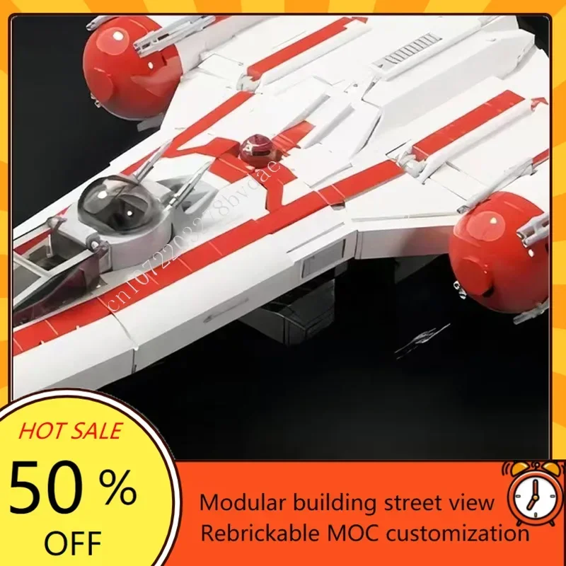 Puzzles personnalisés Y-Wing Starfighter-Minifig, modèle d'échelle, avion assemblé, technologie éducative, jouet créatif pour enfants, cadeau