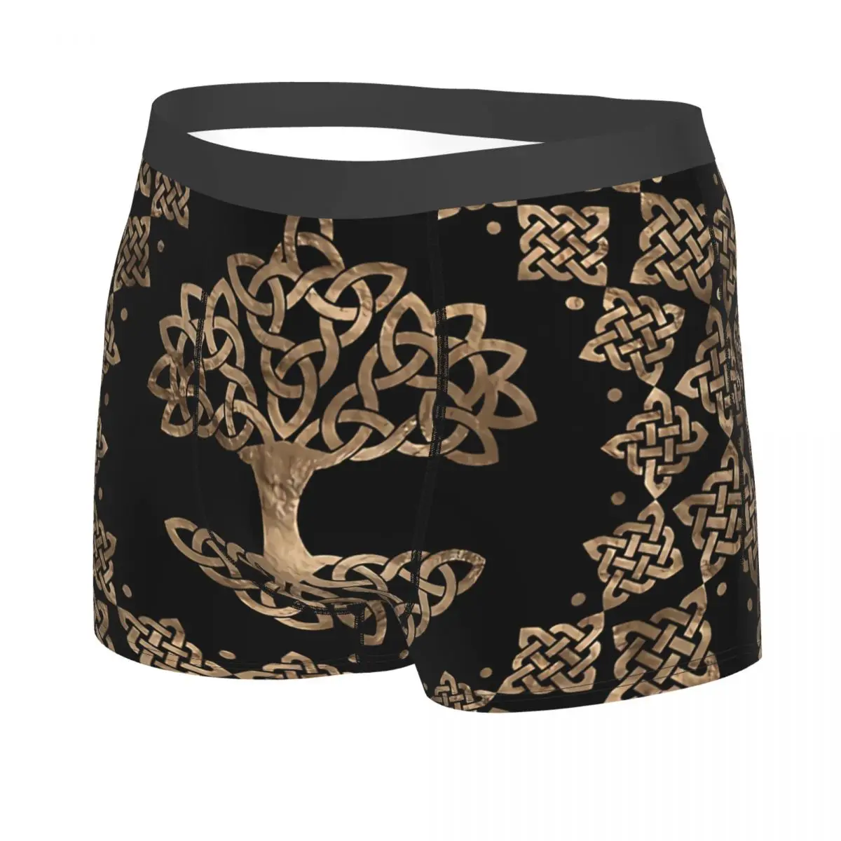 Triquetra Tree Of Life Yggdrasil Men Boxer Briefs Underpants Greek Viking Highly Breathable Top Quality Sexy Shorts Gift Idea