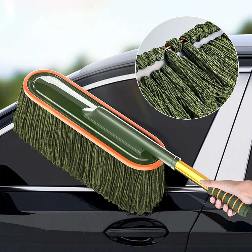 

Car Duster Exterior with Telescoping Handle Car Cleaning Tool Dust Remover No Lint Scratch Cleaning Brush for Car Home Dusting