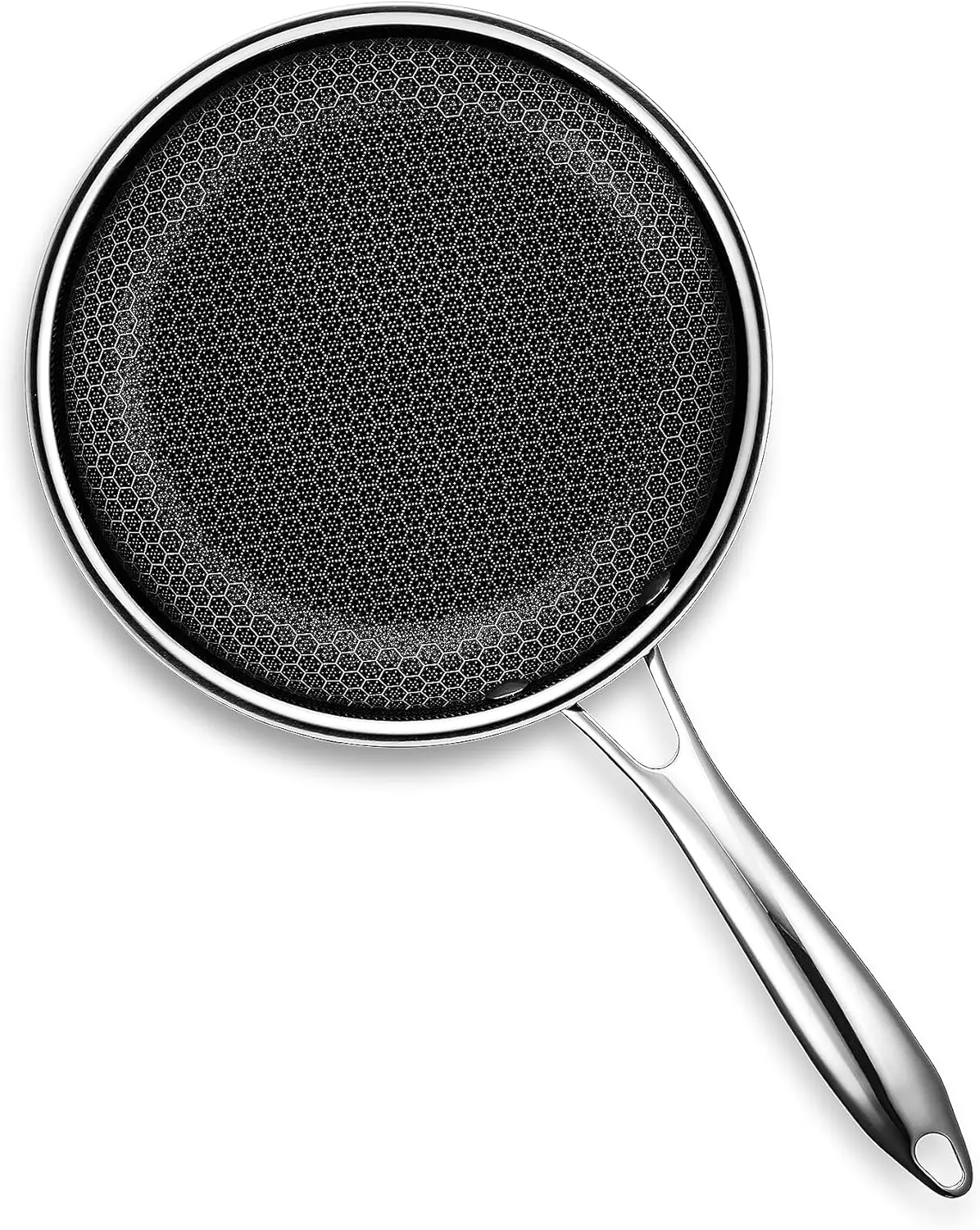 HexCold hybrid non stick frying pan, 8 inches, can hold cooking handle, dishwasher and oven compatible with all stoves