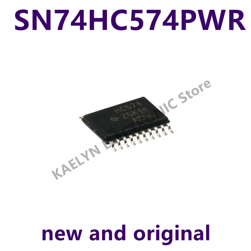 10pcs/lot New and Original SN74HC574PWR SN74HC574  Flip Flop 1 Element D-Type 8 Bit Positive Edge 20-TSSOP