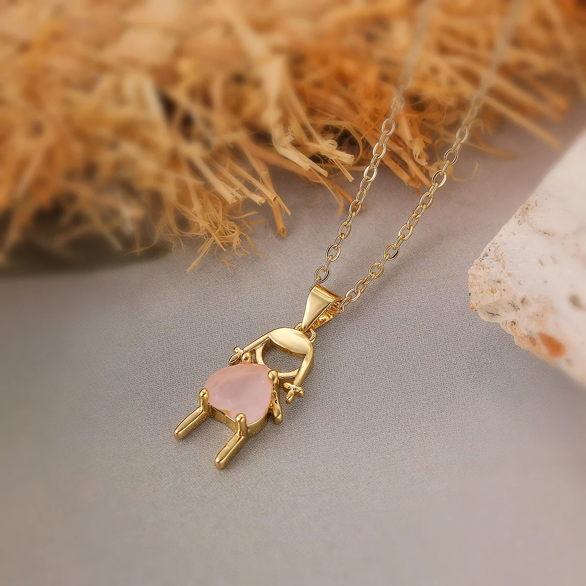 Minimalist Design Girl Boy Pendant Necklaces For Women Girls, Stainless Steel Choker Necklace Party Wedding  Jewelry Lovers Gift