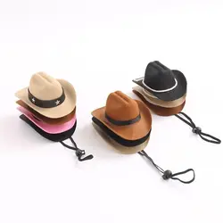 British Pet Dog Hat Star Cowboy Hat Pet Supplies Adjustable Dog Costume Top Hat Headwear Pet Hat Dogs Caps Pet Sun Hats for Cats