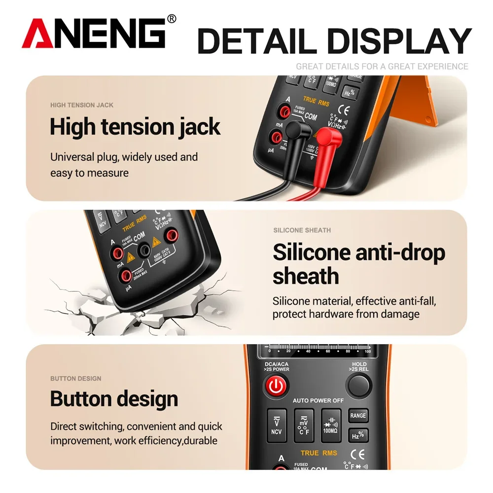 مقياس السعة الرقمي المتعدد Q1 9999 عدد التناظرية تستر صحيح RMS عدم الاتصال التعريفي مع أدوات الاستشعار المدمج #1