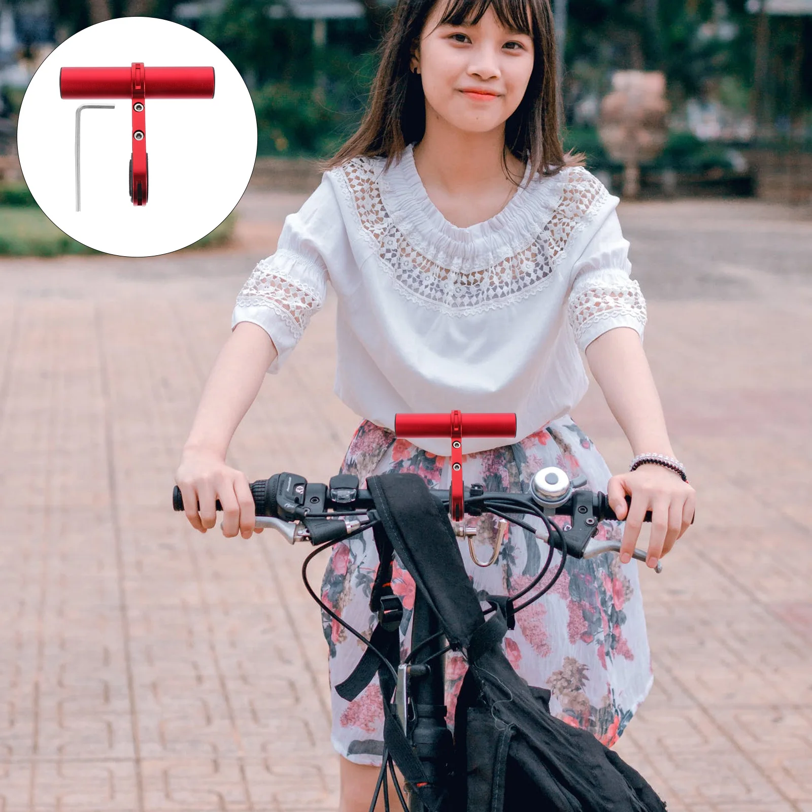 

1 set Alloy Bike Handlebar Extender Durable Lightweight Space-Saving Extension Bracket For Mountain Bikes Multi-Function Bike