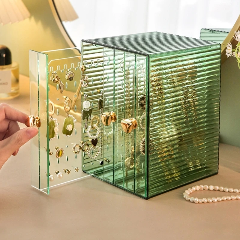 Clear Jewelry Holder Bracelets Display Stand Dustproof Earring Storage Cases Dropshipping