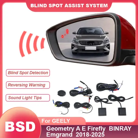 Car Alarm Parking Sensor Blind Spot Monitoring System BSD BSA BSM For GEELY Geometry A E Firefly BINRAY Emgrand 2018 to 2025