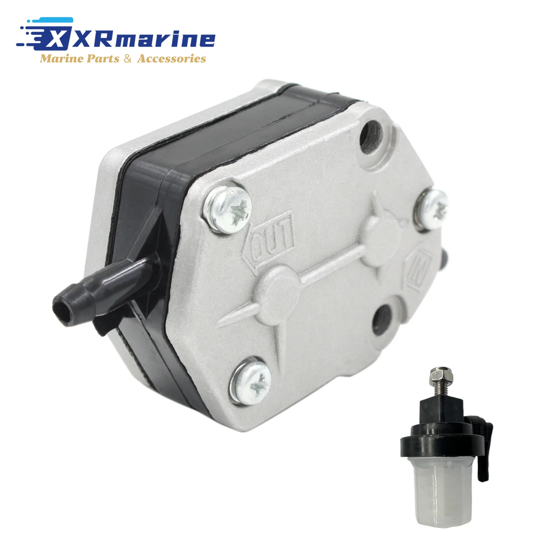 

43113T Fuel Pump W/ 8M0121336 Fuel Filter for Mercury 2-Stroke 15 To 60 HP Outboard Motors 43113M 94799M 84651M 84139M 853729A1