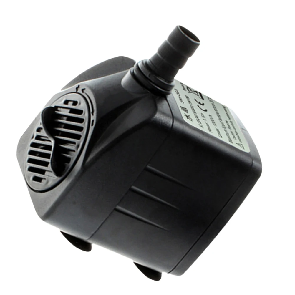 

Submersible Water Pump for Aquarium Fish Tank Fountain Pond Draining Black Compact Multifunctional Energy Saving Low Power
