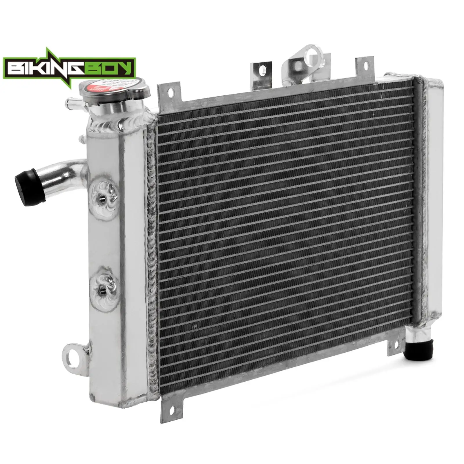 BIKINGBOY For Kawasaki Ninja ZX4R ZX4RR 2023 2024 ZX400 Engine Cooling Radiator Water Cooler Aluminum Alloy Core Polished Set