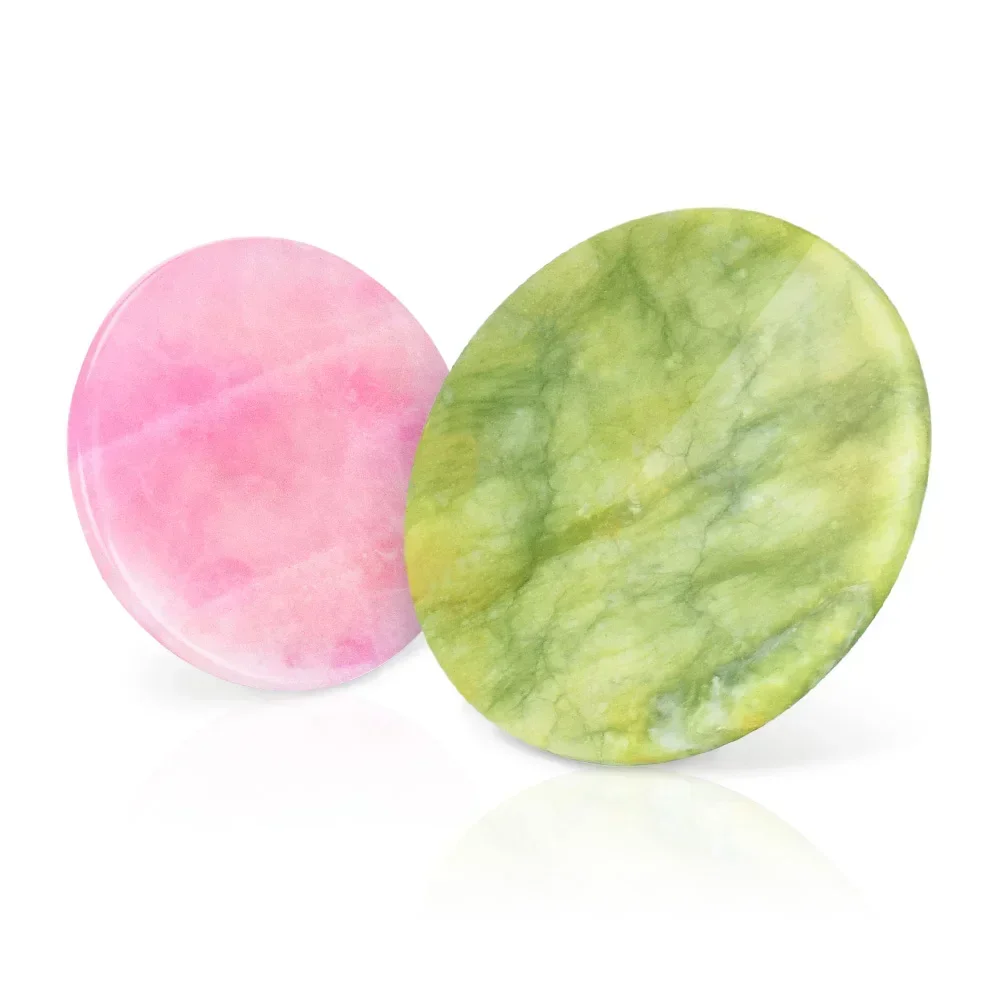 

Многоразовый зеленый/розовый круглый клей для прививки ресниц, нефритовая прокладка, клей для наращивания ресниц, клей для поддонов, держатель-подставка