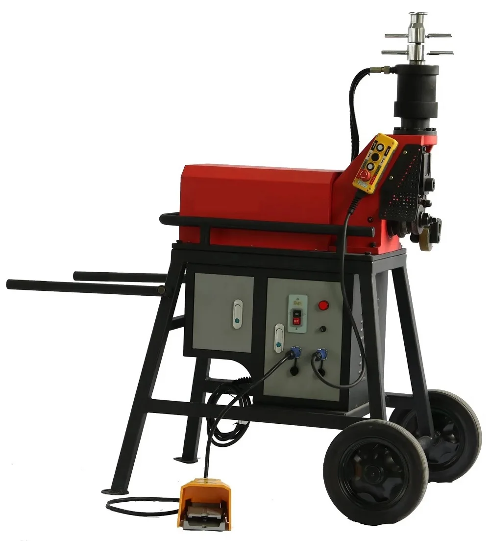 2025 New Pipe Grooving Machine 1 to 12 Inch SCH40 with Wheel Cart and Automatic Hydraulic Pump Included Type