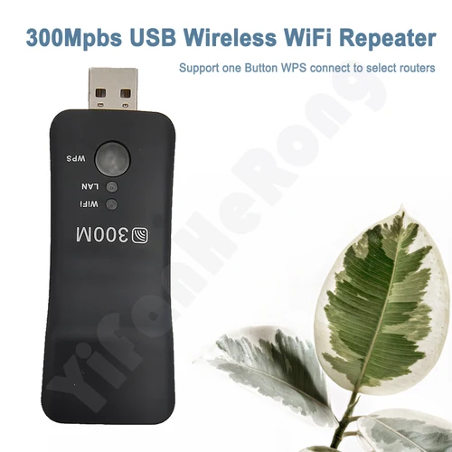 Imagen 2 del producto Repetidor inalámbrico USB Universal de 300Mbps para Smart TV, adaptador Wifi, repetidor de red Ethernet para Samsung, Sony, LG TV