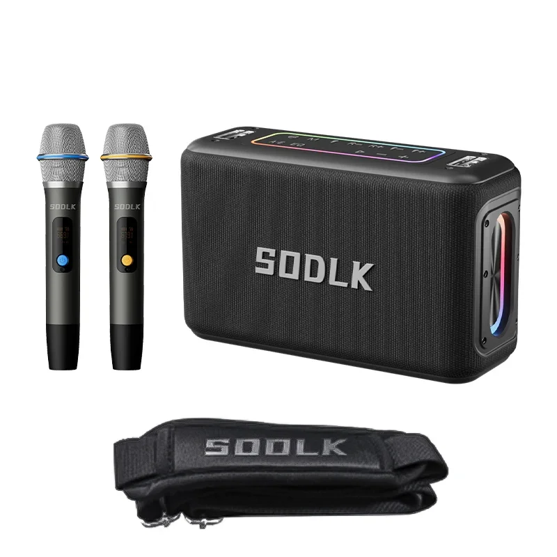 

Портативная колонка SODLK S530 150W с сабвуфером, водонепроницаемая по стандарту IPX5, с RGB-подсветкой для компьютеров и мобильных телефонов