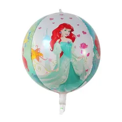 4D Ball Mermaid Princess Snow White Shape Pattern Balloon Girl Birthday Party Decoration Wedding Decoration Little Girl Baby Toy