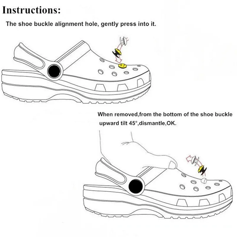 New Acrylic Daisy Five Petal Flower Hole Shoe Charms Decorations Cute Sunflower Shoes Buckle DIY 3D Hole Shoe Accessories