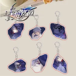Honkai:Star Rail Moze Exclusive Light Cone 1-6 Eidolon Acrylic Metal Keychain Pendant Key Ring for Bag Phone Accessories Jewelry