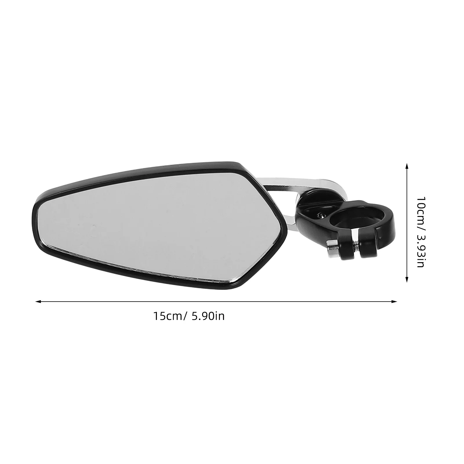 1Pair Aluminum Rearview Mirrors Retro Style Motorcycle Mirror Handlebar Accessories High Definition Wide View for Motorbikes