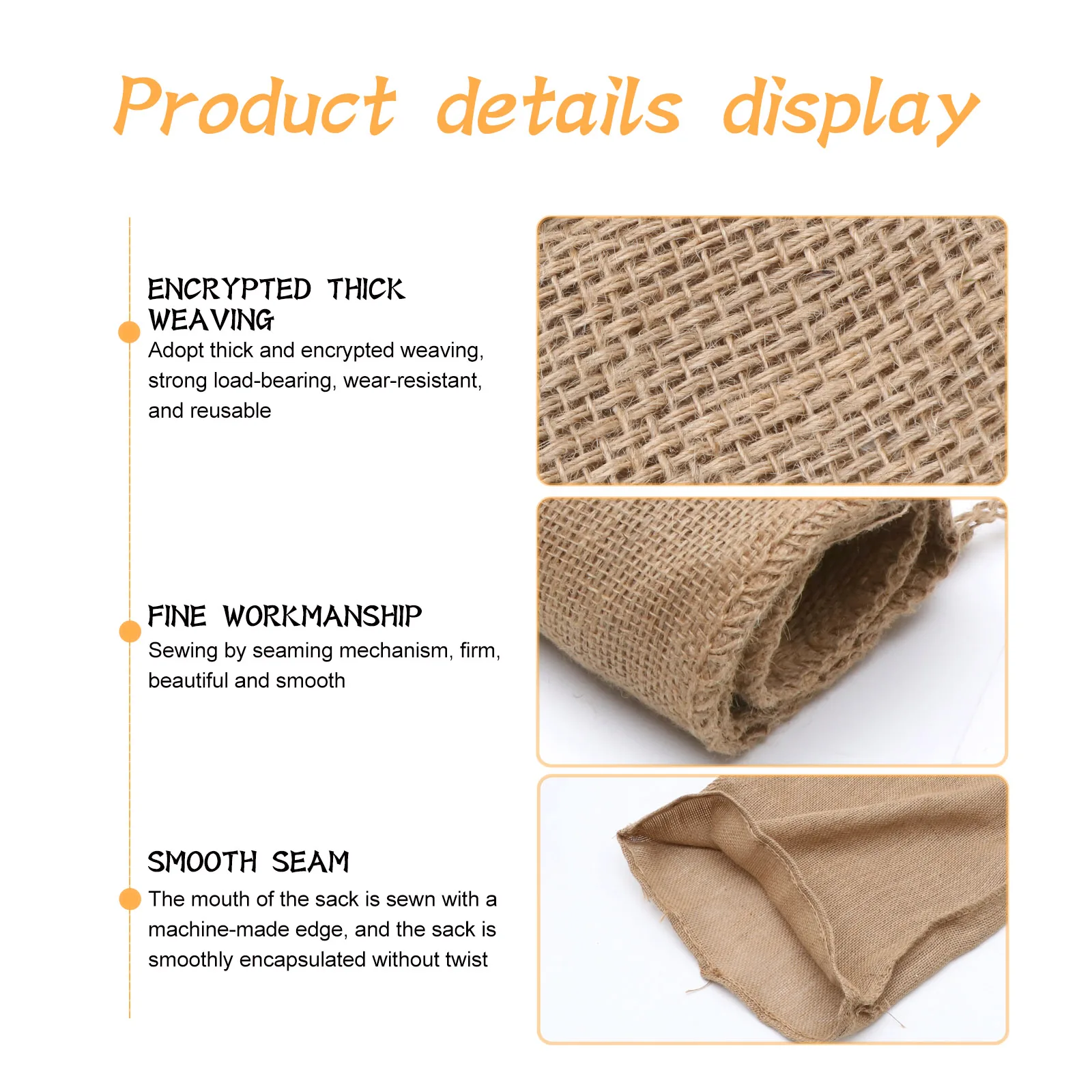 1pc Große Sackleinen Kartoffel Sack Multifunktionale Wachsen Tasche Garten Lagerung Jute Sand Tasche Flut Schutz Rennen Party spiel Taschen