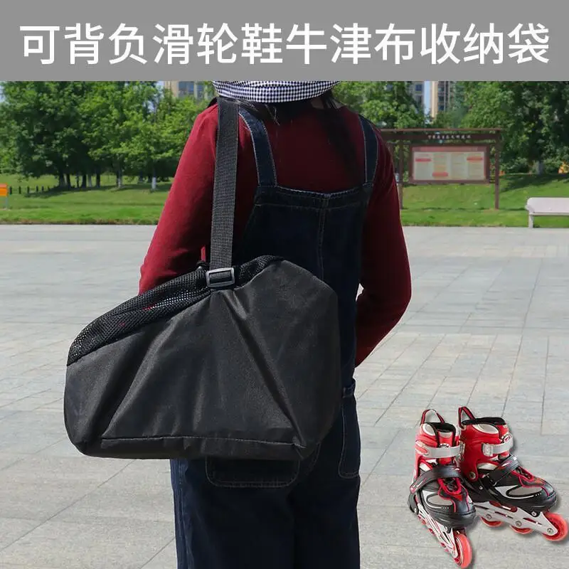 

Skating Shoe Armor Storage Bag, Large Capacity, Multifunctional, Helmet, Mesh Breathable, Crossbody Bag, Handbag, Shoulder Bag