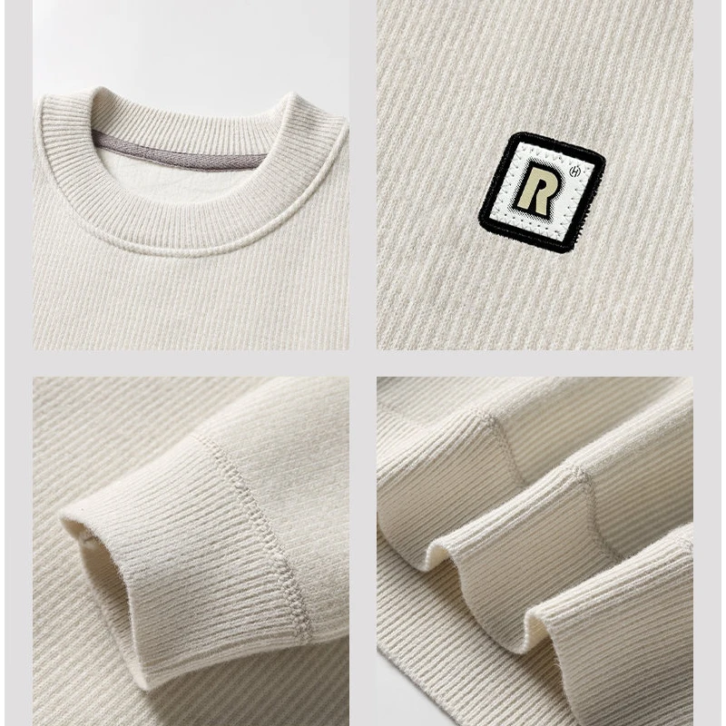 Men's Warm Knitted Sweater Streetwear Pullovers Casual Thick Sweater Male Fashion Clothing Spring Autumn Winter Men Clothing