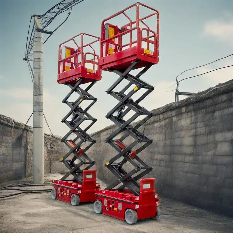 

self propelled scissor lift rough terrain 15m