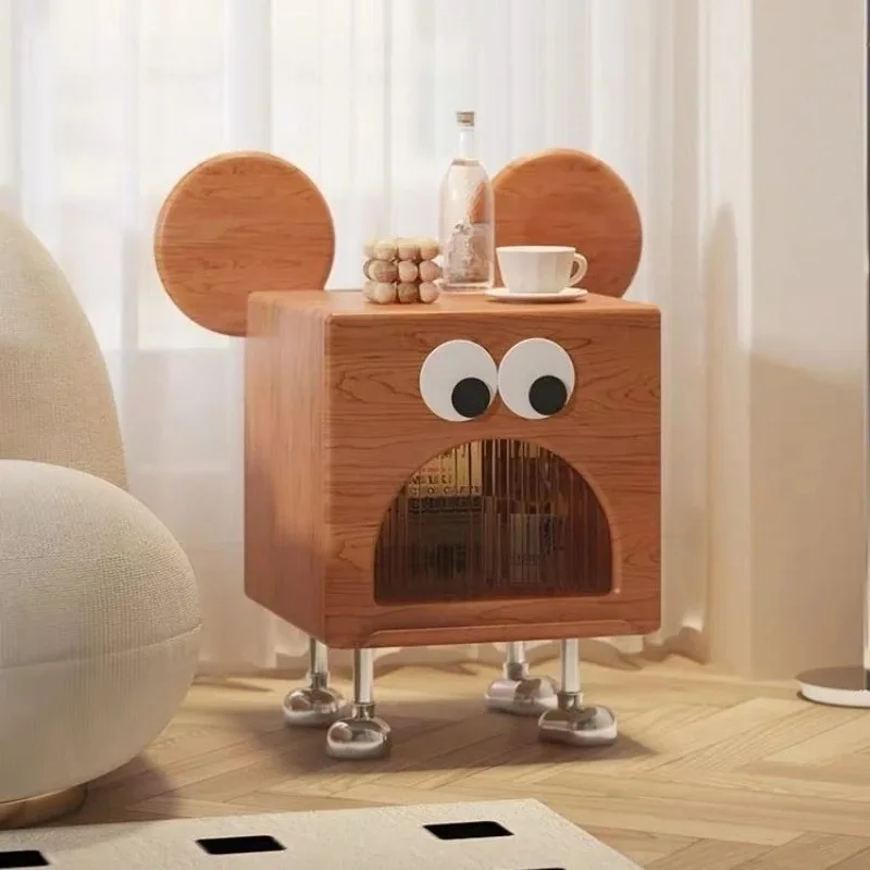 

bedroom storage cabinet, cherry wood small living room storage cabinet, modern and simple Internet celebrity sideboard