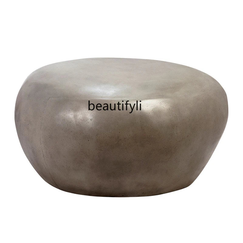 Outdoor coffee table irregular stone-shaped Dunzi B & B courtyard garden creative personality art tea table