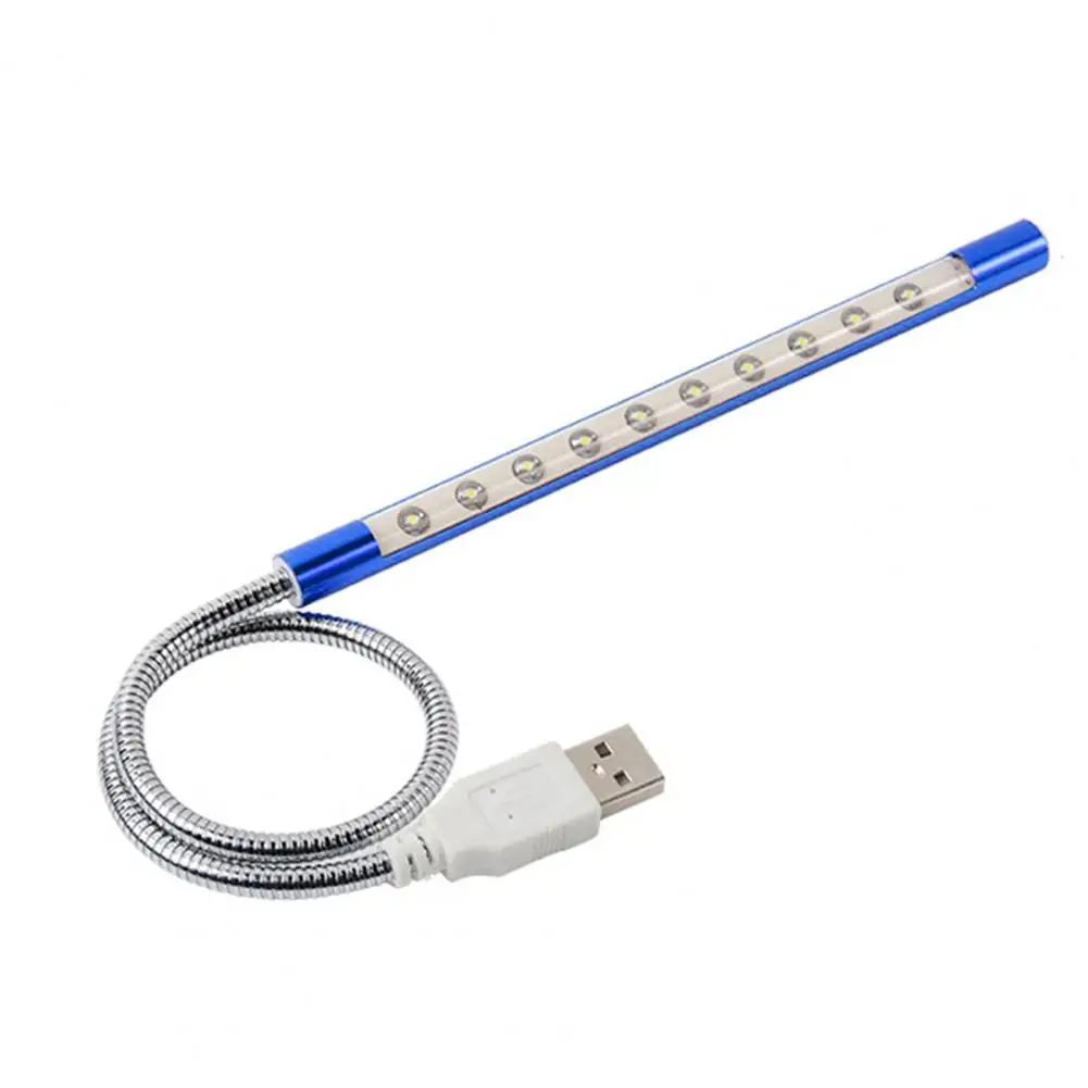 Lámpara LED de alto brillo sin parpadeo, protección ocular, iluminación Plug and Play, no deslumbrante, aleación de aluminio, Mini USB de Metal
