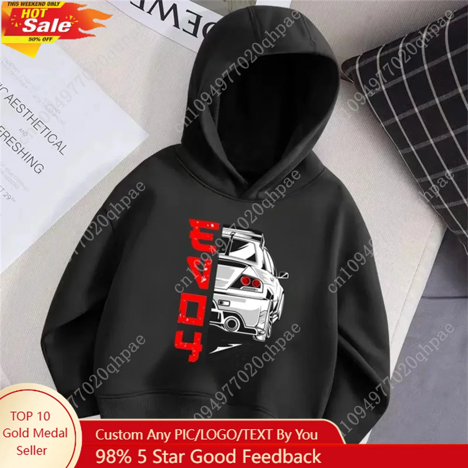 

Rally Car Boys Girls Hoodies Cartoon Children's Clothing Drifting Sweatshirts Fashion Car Fan Street Wear Hoodies for Kids